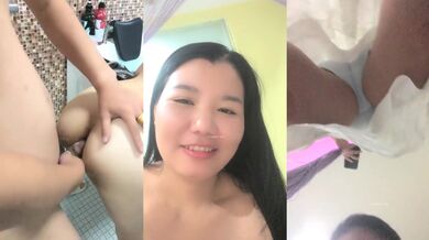 ⭐⭐⭐最新的情侣交换，【双飞男女】，两个小少妇的难忘一夜，酒店开房，互换伴侣，轮流换着玩，淫乱场景看了秒硬 (6)